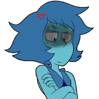 😠 emoji Lapis lazuli Telegram sticker 21 of 25