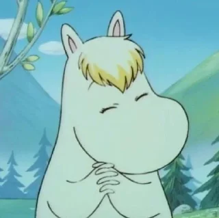 🤗 emoji Moomin Telegram sticker 16 of 34