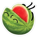 😀 emoji watermelon Telegram sticker 17 of 28