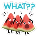 😨 emoji watermelon Telegram sticker 18 of 28