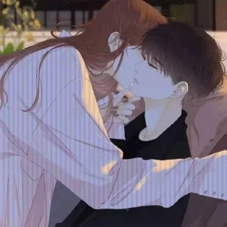Sticker from Couple fanart(anime) | @longroadtohell