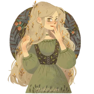 🍂 emoji Senny 🌸@pinkstickers🌸 Telegram sticker 6 of 35