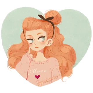 ❤️ emoji Senny 🌸@pinkstickers🌸 Telegram sticker 12 of 35