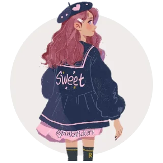 🙂 emoji Senny 🌸@pinkstickers🌸 Telegram sticker 17 of 35