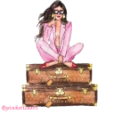 👝 emoji Girls  🌸@pinkstickers🌸 Telegram sticker 23 of 72