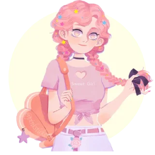 ⭐️ emoji Senny 🌸@pinkstickers🌸 Telegram sticker 23 of 35