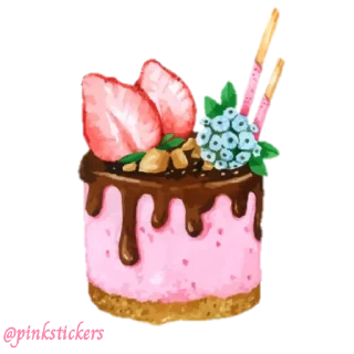 🍮 emoji Delicious 🌸@pinkstickers🌸 Telegram sticker 20 of 116
