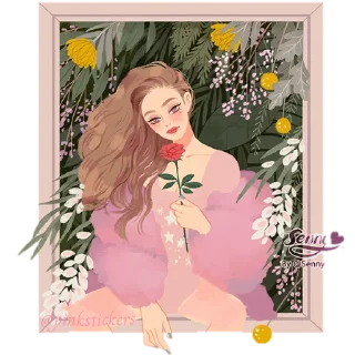🌹 emoji Senny 🌸@pinkstickers🌸 Telegram sticker 10 of 35