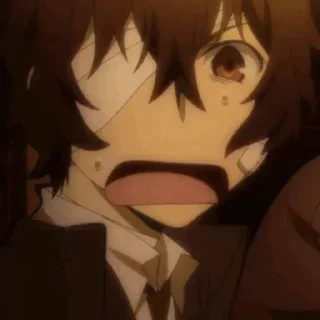 😟 emoji ⛓ Dazai - @iRammy ⛓ Telegram sticker 11 of 78