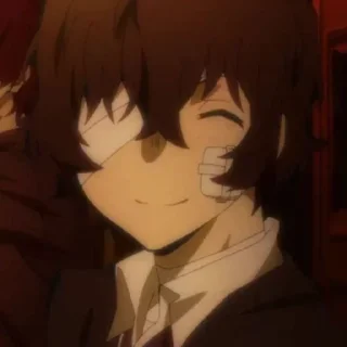 😊 emoji ⛓ Dazai - @iRammy ⛓ Telegram sticker 12 of 78