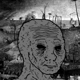 😔 emoji Despairwojak Telegram sticker 11 of 14