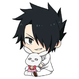 😜 emoji The Promised Neverland Telegram sticker 10 of 54