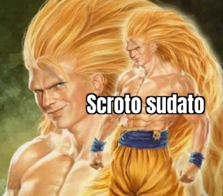 Sticker from Goku 3 chad real life