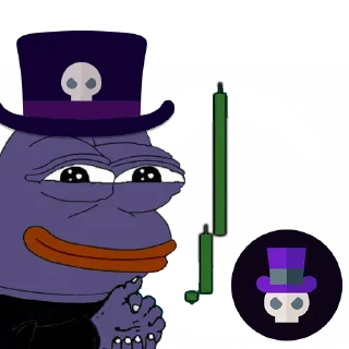 📈 emoji Voodoo Pepes Telegram sticker 17 of 31