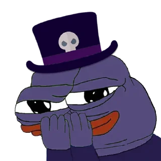 🤣 emoji Voodoo Pepes Telegram sticker 23 of 31