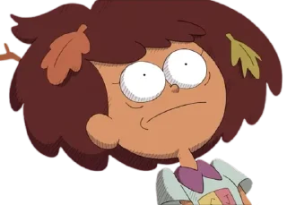 😶 emoji Anne - Amphibia : @Characters_stickers Telegram sticker 10 of 30