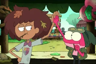 ✋ emoji Anne - Amphibia : @Characters_stickers Telegram sticker 14 of 30