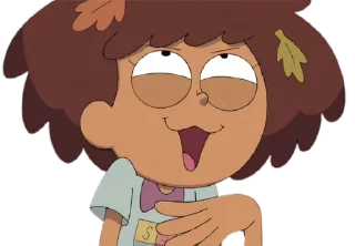 😆 emoji Anne - Amphibia : @Characters_stickers Telegram sticker 7 of 30