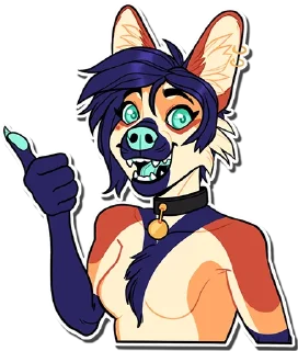 Sticker from Avi the Maned wolf