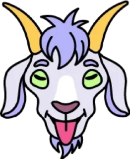 😛 emoji Коза @modnyashki_vip Telegram sticker 11 of 25