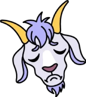 😔 emoji Коза @modnyashki_vip Telegram sticker 16 of 25