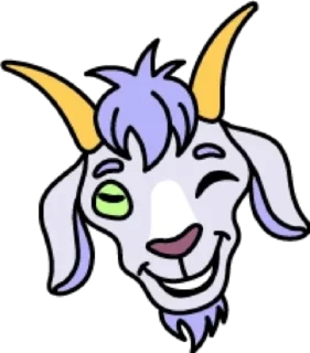 😉 emoji Коза @modnyashki_vip Telegram sticker 7 of 25