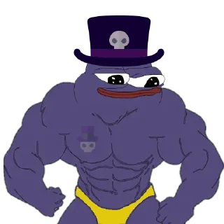 💪 emoji Voodoo Pepes Telegram sticker 13 of 31