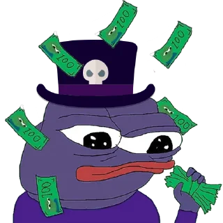 💵 emoji Voodoo Pepes Telegram sticker 10 of 31