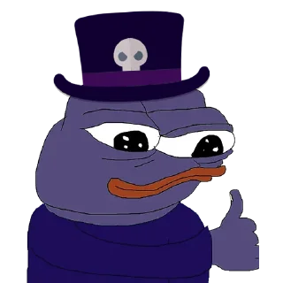 👍 emoji Voodoo Pepes Telegram sticker 20 of 31