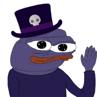 👋 emoji Voodoo Pepes Telegram sticker 24 of 31