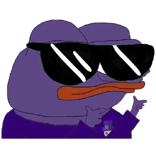 😎 emoji Voodoo Pepes Telegram sticker 5 of 31