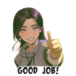 👍 emoji Pinky Telegram sticker 5 of 49