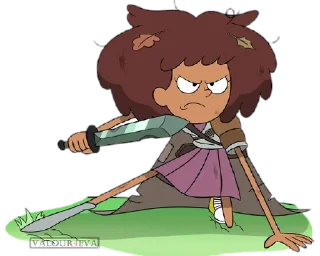 ⚔ emoji Anne - Amphibia : @Characters_stickers Telegram sticker 23 of 30