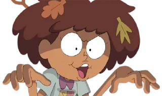 👻 emoji Anne - Amphibia : @Characters_stickers Telegram sticker 9 of 30