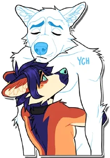 😭 emoji Avi the Maned wolf Telegram sticker 19 of 67