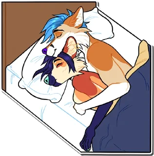 😴 emoji Avi the Maned wolf Telegram sticker 24 of 67