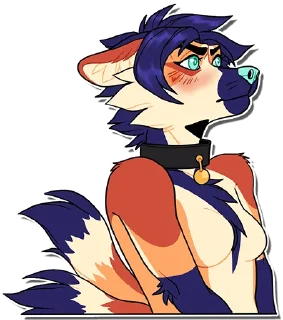 😳 emoji Avi the Maned wolf Telegram sticker 10 of 67
