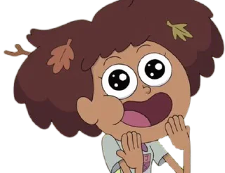 🥺 emoji Anne - Amphibia : @Characters_stickers Telegram sticker 11 of 30
