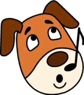 🎶 emoji Собака @modnyashki_vip Telegram sticker 5 of 25