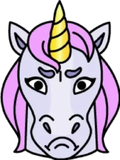 😡 emoji Единорог @modnyashki_vip Telegram sticker 22 of 25