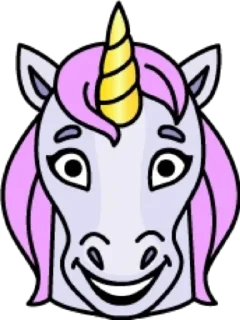 😀 emoji Единорог @modnyashki_vip Telegram sticker 6 of 25