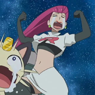 😭 emoji Team rocket trios 2.0 Telegram sticker 19 of 58