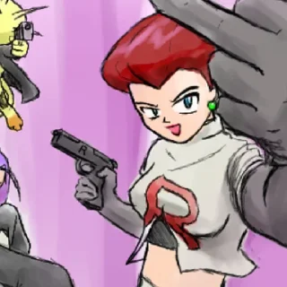 🔫 emoji Team rocket trios 2.0 Telegram sticker 13 of 58