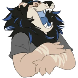 🤣 emoji lion yedusis Telegram sticker 18 of 41