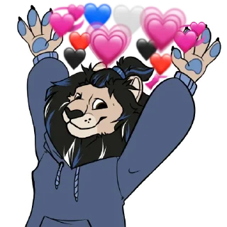 💙 emoji lion yedusis Telegram sticker 19 of 41