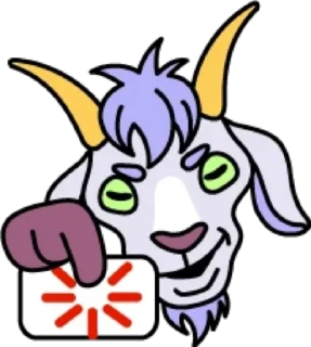 🧐 emoji Коза @modnyashki_vip Telegram sticker 17 of 25