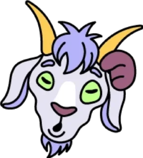 🤨 emoji Коза @modnyashki_vip Telegram sticker 20 of 25