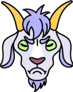 😡 emoji Коза @modnyashki_vip Telegram sticker 22 of 25