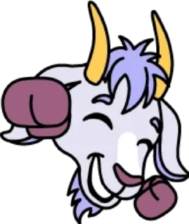 🥳 emoji Коза @modnyashki_vip Telegram sticker 8 of 25