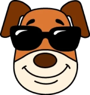 😎 emoji Собака @modnyashki_vip Telegram sticker 12 of 25